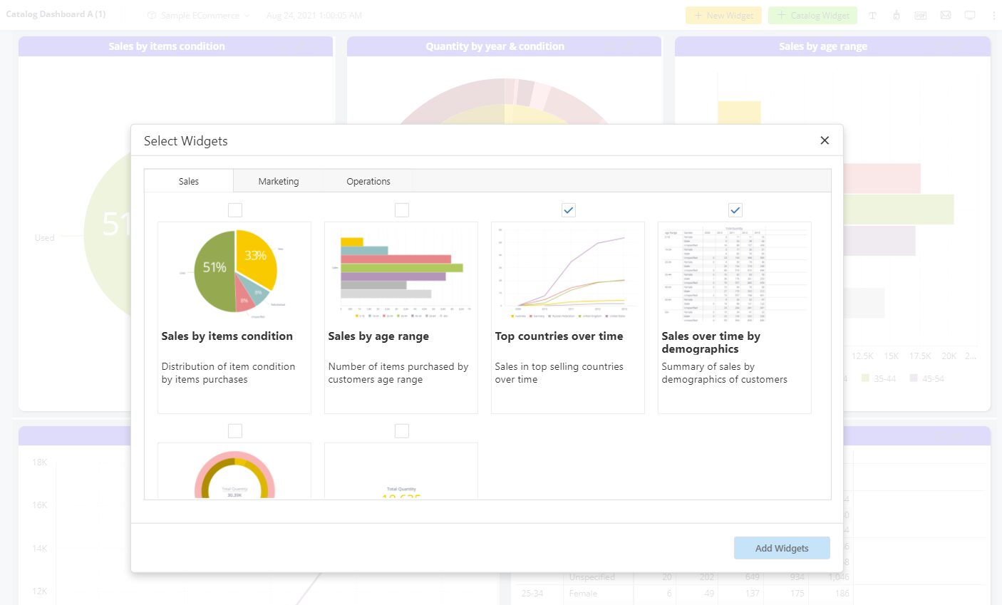 Sample dashboard image