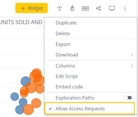 Allow access requests option