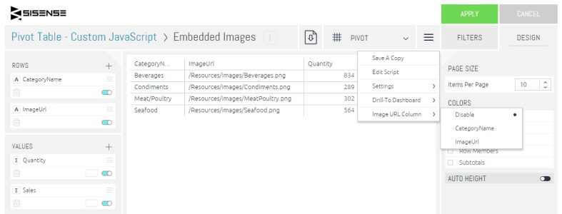 Sample dashboard image