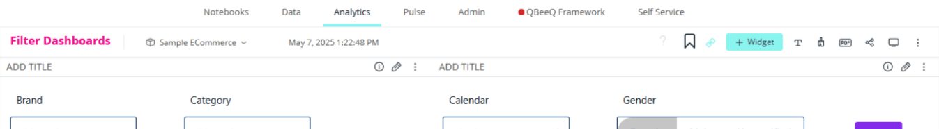 Dashboard Toolbar | Marketplace | Sisense